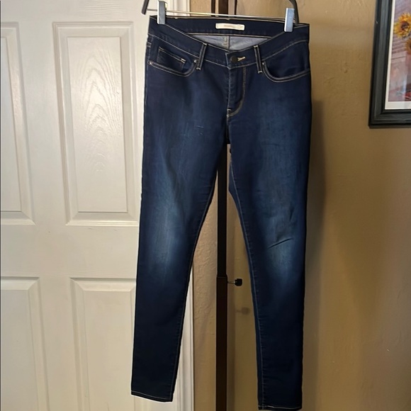 Levi's Blue Skinny Jeans with Subtle Fading - Picture 1 of 4
